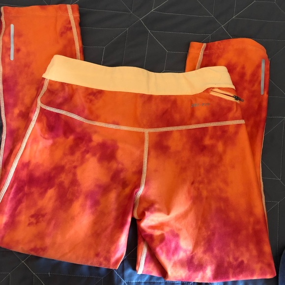 Neon Orange Nike Dri-Fit Pants - Picture 2 of 5
